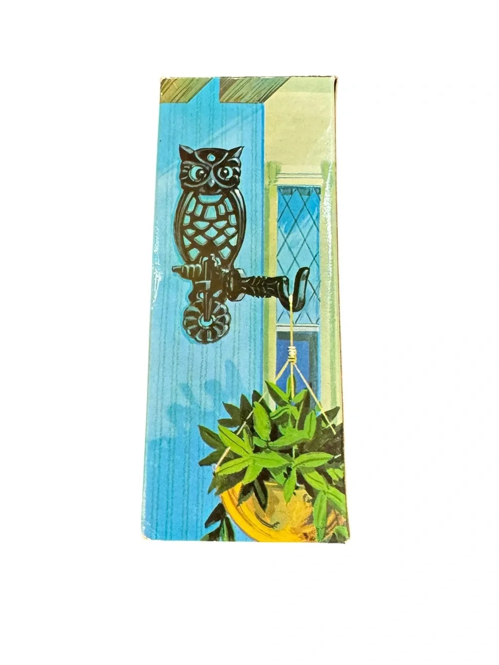 Vintage Cast Iron OWL Wall Mount Swivel Arm Plant Hanger Bracket Hook 5